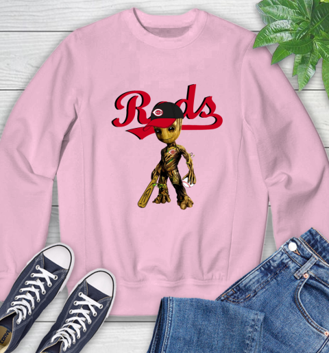 MLB Cincinnati Reds Groot Guardians Of The Galaxy Baseball Sweatshirt 9