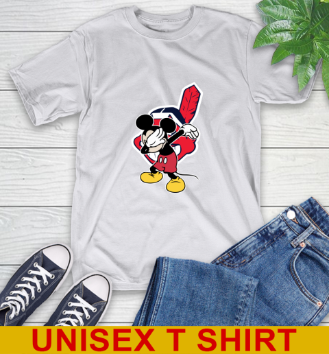 Cleveland Indians MLB Baseball Dabbing Mickey Disney Sports T-Shirt 12