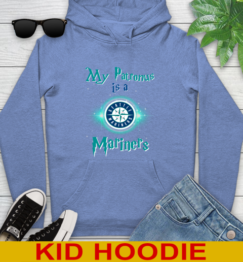 MLB Baseball Harry Potter My Patronus Is A Seattle Mariners Youth Hoodie 12