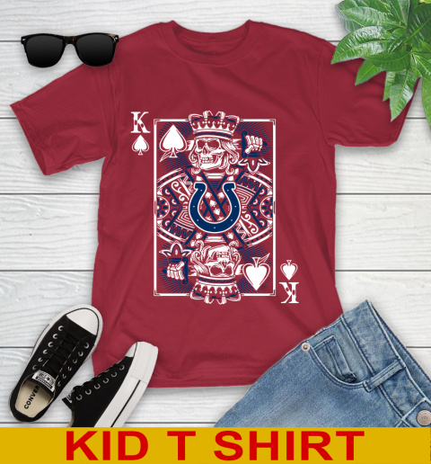 Indianapolis Colts NFL Football The King Of Spades Death Cards Shirt Youth T-Shirt 12