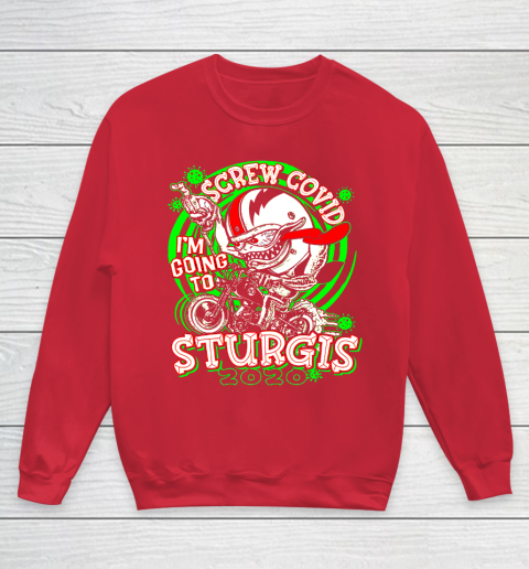 Screw Covid I'm Going to Sturgis 2020 Youth Sweatshirt 7
