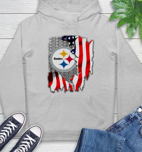 Pittsburgh Steelers NFL Football American Flag Hoodie 6