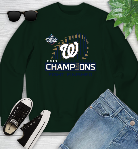 Finish The Fight Washington Nationals World Series Youth Sweatshirt 9
