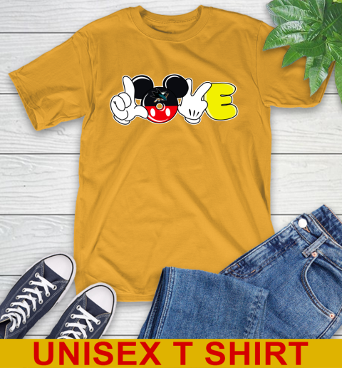 San Jose Sharks NHL Hockey Love Mickey Disney Sports T-Shirt 3
