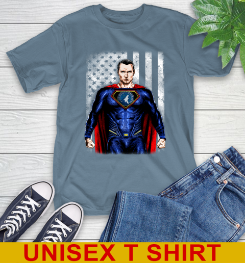NBA Basketball Minnesota Timberwolves Superman DC Shirt T-Shirt 8