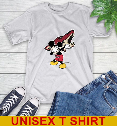 Arizona Coyotes NHL Hockey Dabbing Mickey Disney Sports T-Shirt 12