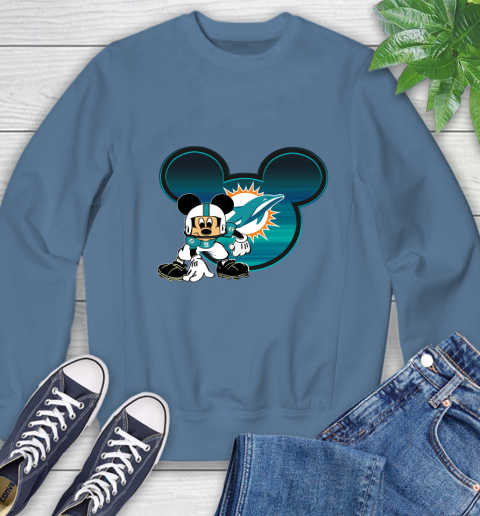 NFL Miami Dolphins Mickey Mouse Disney Football T Shirt Sweatshirt 7
