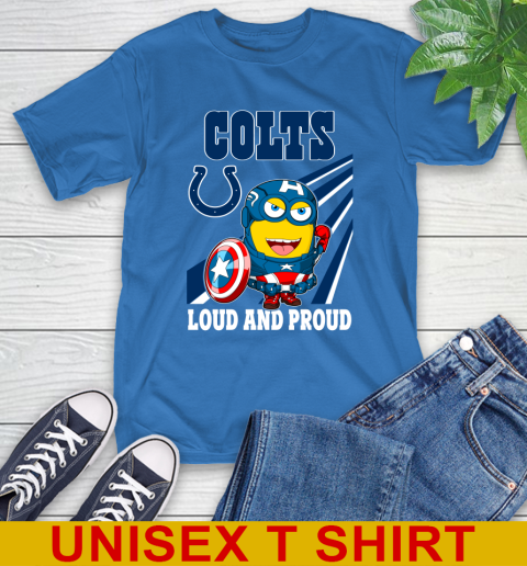 NFL Football Indianapolis Colts Captain America Marvel Avengers Minion Shirt T-Shirt 11