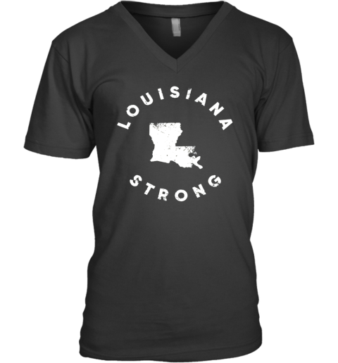 Louisiana Strong V-Neck T-Shirt