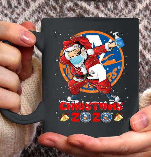 New York Islanders Funny Santa Claus Dabbing Christmas 2020 NHL Ceramic Mug 11oz 2