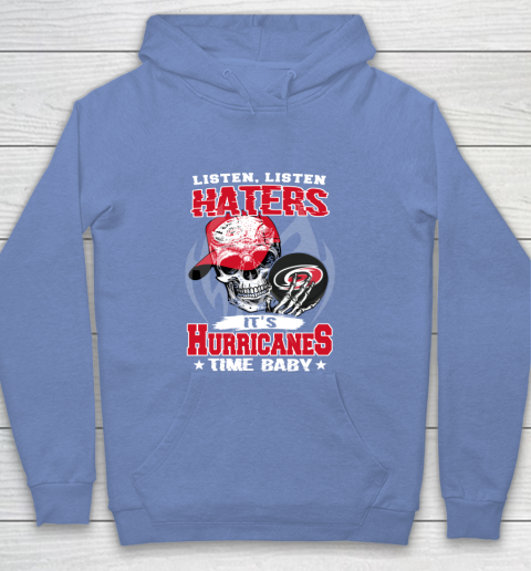 Listen Haters It is HURRICANES Time Baby NHL Youth Hoodie 8