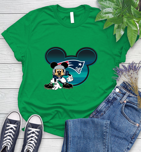 NFL New England Patriots Mickey Mouse Disney Football T Shirt Women's T-Shirt 6