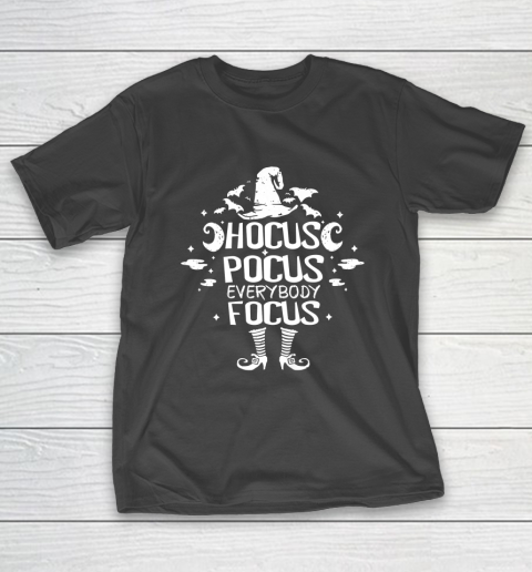 Halloween Hocus Pocus Everybody Focus Funny Teacher Costume T-Shirt