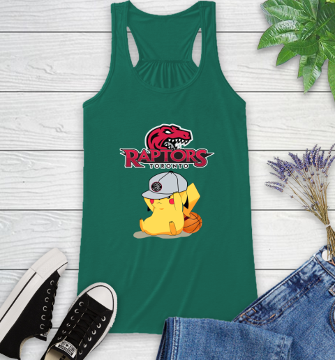 NBA Pikachu Basketball Sports Toronto Raptors Racerback Tank 7