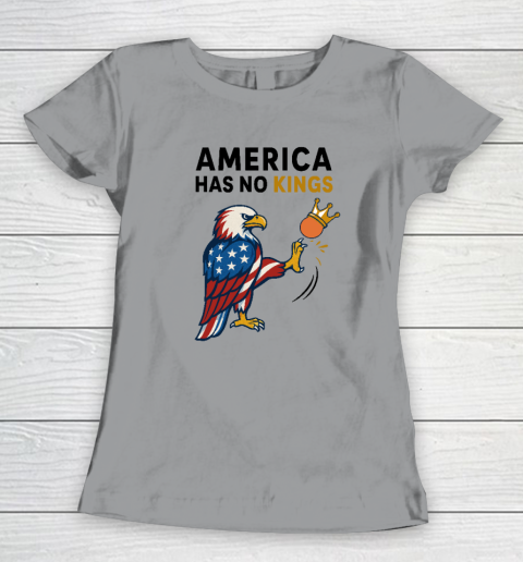America Has No Kings Eagle Kick Orange Anti Trump Women's T-Shirt 3