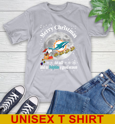Miami Dolphins Merry Christmas To All And To Dolphins A Good Season NFL Football Sports T-Shirt 5