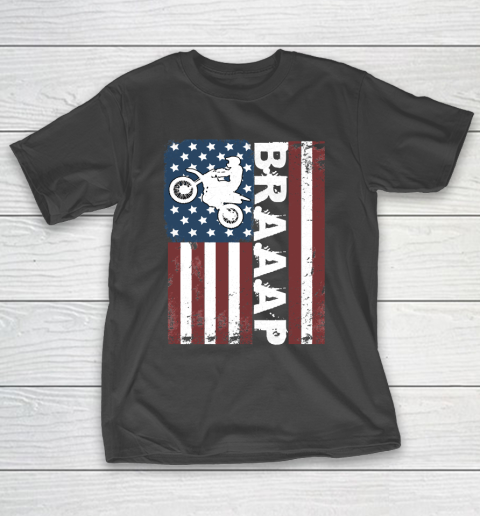 Braaap Vintage USA American Flag 4th Of July T-Shirt