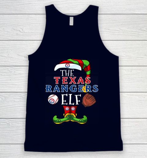 Texas Rangers Christmas ELF Funny MLB Tank Top 2