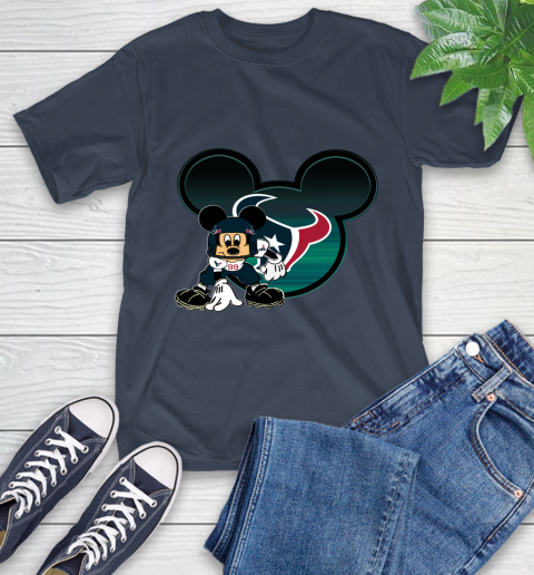 NFL Houston Texans Mickey Mouse Disney Football T Shirt T-Shirt 4