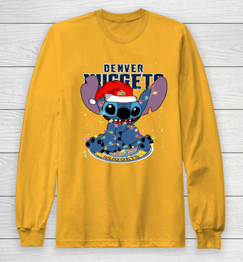 Denver Nuggets NBA noel stitch Basketball Christmas Long Sleeve T-Shirt 2