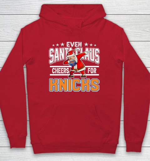 New York Knicks Even Santa Claus Cheers For Christmas NBA Hoodie 7