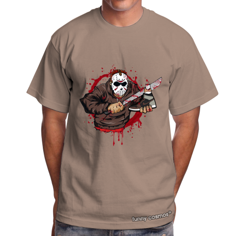 Air Jordan 1 Patina Matching Sneaker Tshirt Jason Voorhees Brown and Black Jordan Tshirt