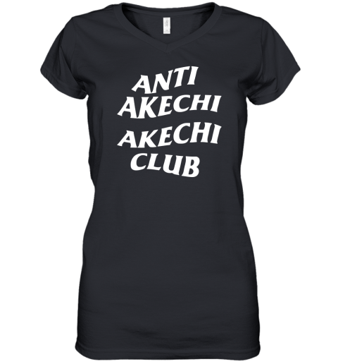 Anti Akechi Akechi Club Women's V-Neck T-Shirt