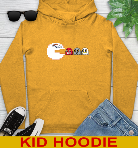 Denver Broncos NFL Football Pac Man Champion Youth Hoodie 3