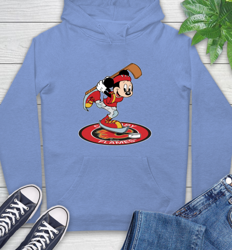 NHL Hockey Calgary Flames Cheerful Mickey Disney Shirt Hoodie 12