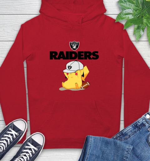 NFL Pikachu Football Sports Oakland Raiders Hoodie 10