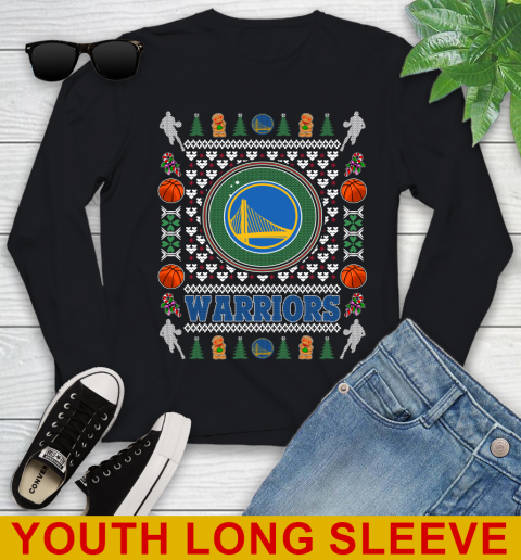 Golden State Warriors Merry Christmas NBA Basketball Loyal Fan Youth Long Sleeve