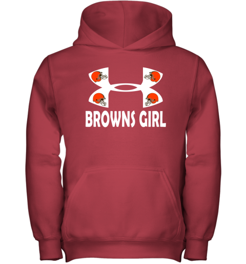 NFL Cleveland Browns Girl Under Armour Football Sports Youth T-Shirt