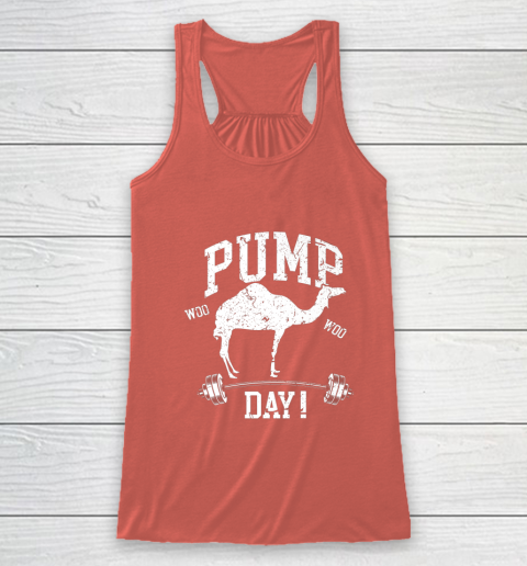 Funny Pump Day Hump Day Camel Weight Lifting Training Gym Racerback Tank - Image 4