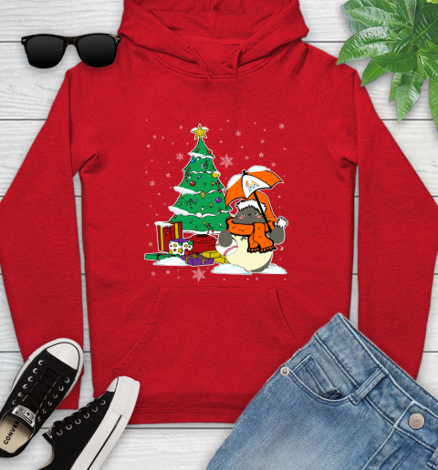 Miami Marlins MLB Baseball Cute Tonari No Totoro Christmas Sports Youth Hoodie 12