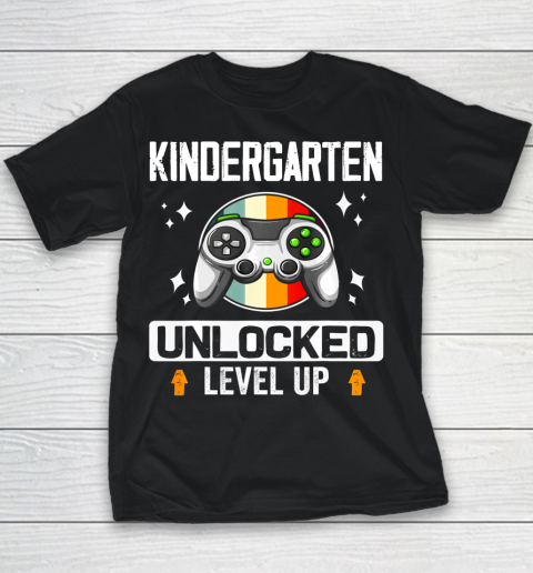 Next Level t shirts Kindergarten Unlocked Level Up Back To School Gamer Youth T-Shirt
