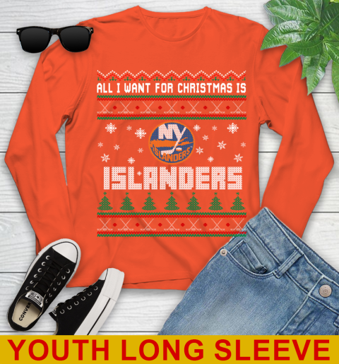 New York Islanders NHL Hockey All I Want For Christmas Is My Team Sports 119