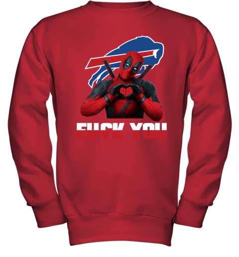 NFL Buffalo Bills Deadpool Love You Fuck You Football Sports 7O1FSymP8Ux youth sweatshirt 47 95 151514 front red