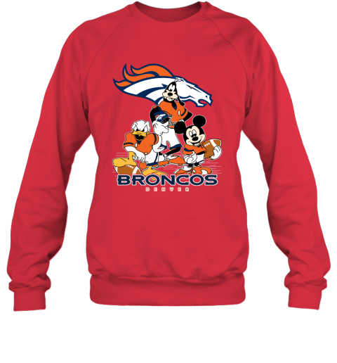 NFL Denver Broncos Mickey Mouse Disney Super Bowl Football T Shirt -  Rookbrand