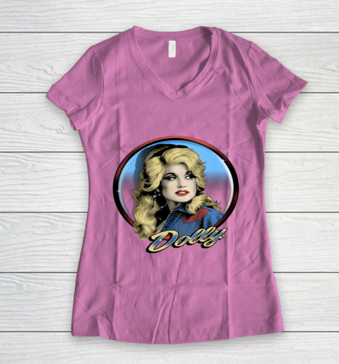 Dolly Parton Western Women's V-Neck T-Shirt 8
