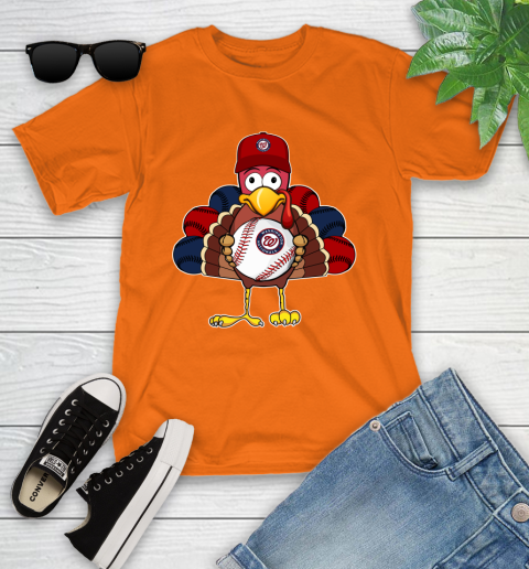 Washington Nationals Turkey thanksgiving Youth T-Shirt 7