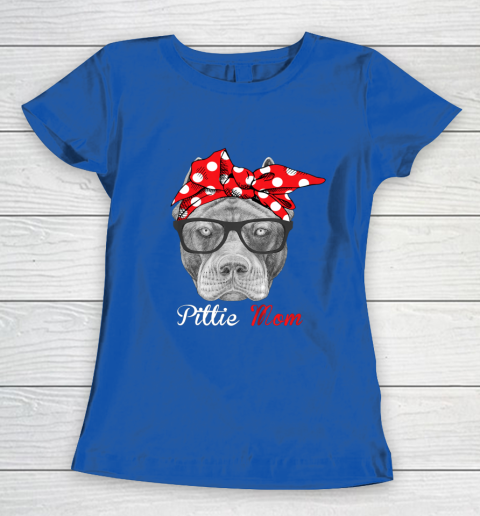 Dog Mom Shirt Pittie Mom Shirt for Pitbull Dog Lovers Mothers Day Women's T-Shirt 8