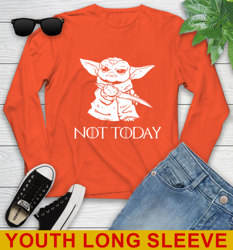 Not Today Game Of Thrones Star Wars Baby Yoda Shirt 119