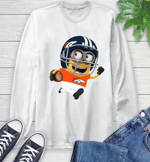 NFL Denver Broncos Minions Disney Football Sports Long Sleeve T-Shirt