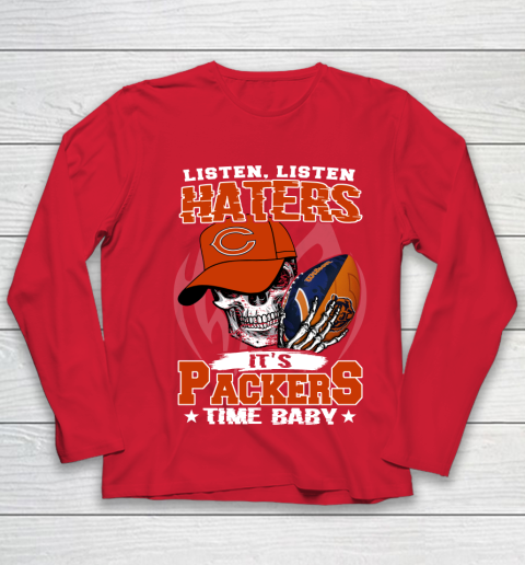 Listen Haters It is BEARS Time Baby NFL Youth Long Sleeve 8