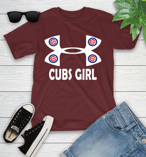 MLB Chicago Cubs Under Armour Baseball Sports Youth T-Shirt 14