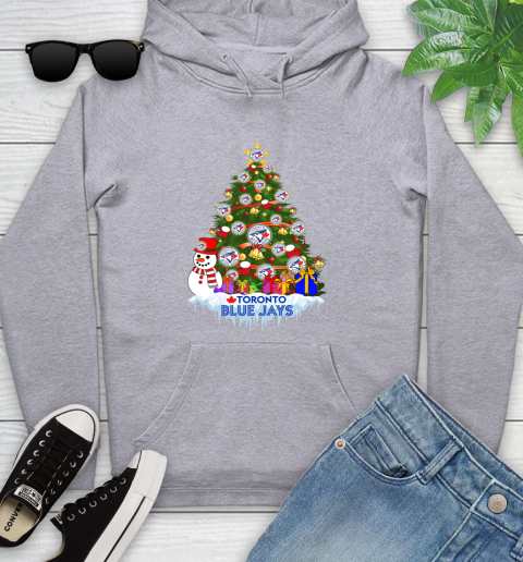 Toronto Blue Jays Merry Christmas MLB Baseball Sports Youth Hoodie 6
