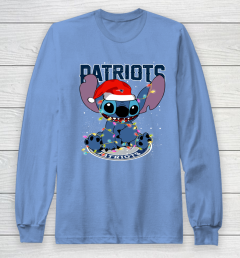 New England Patriots NFL Football noel stitch Christmas Long Sleeve T-Shirt 8