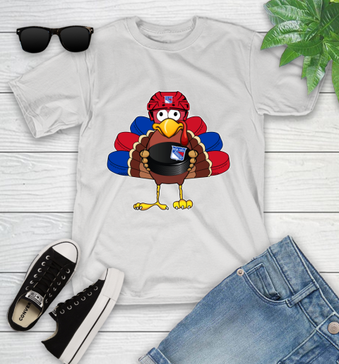 New York Rangers Turkey Thanksgiving Day Youth T-Shirt