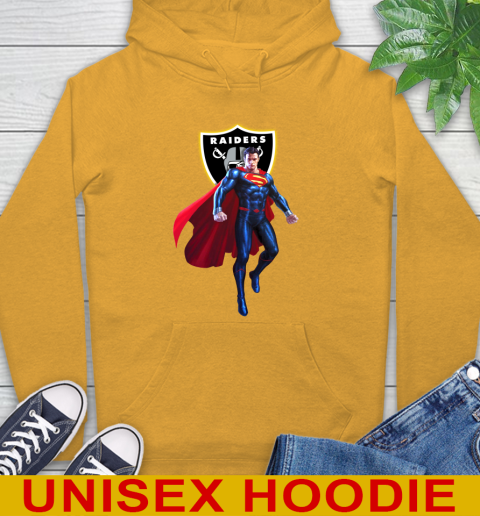 NFL Superman DC Sports Football Oakland Raiders Hoodie 3