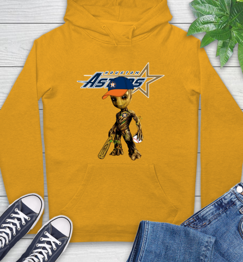 MLB Houston Astros Groot Guardians Of The Galaxy Baseball Hoodie 3